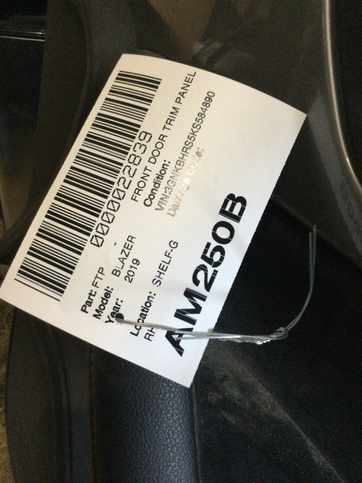 2019-2022 Chevrolet Blazer Front Right Door Trim Panel OEM 84610823