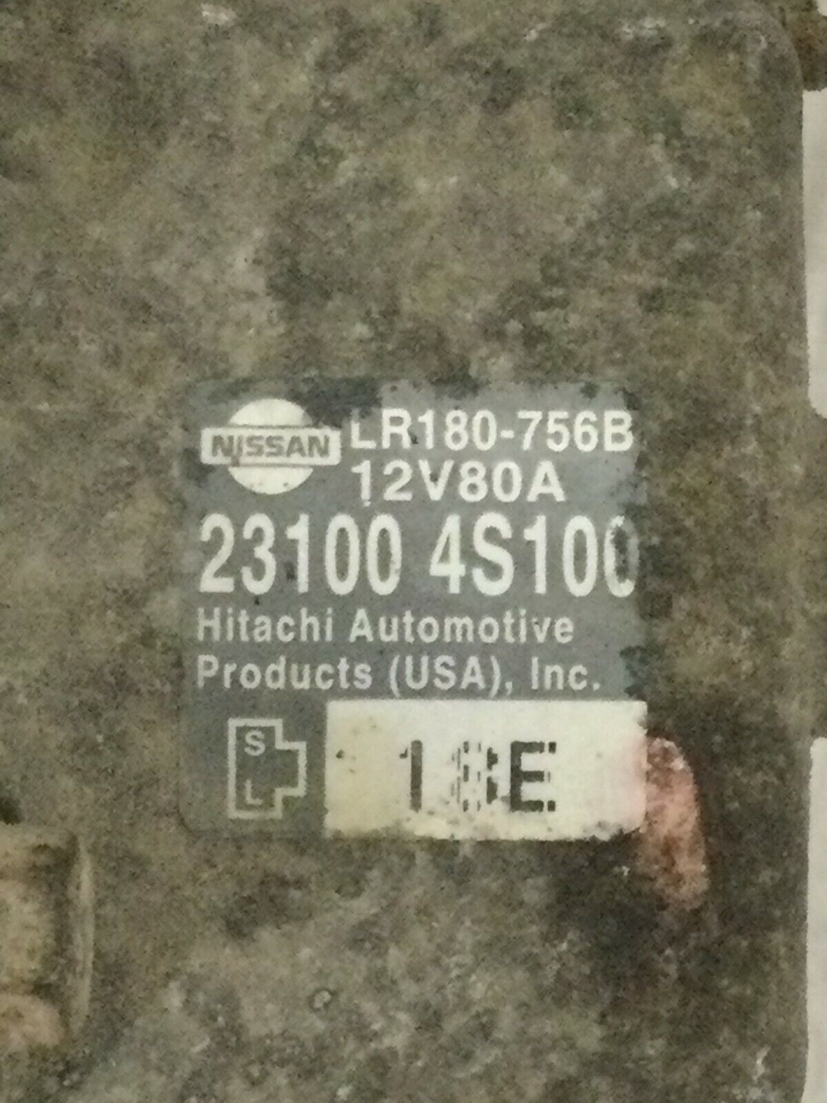 2003 Nissan Frontier Engine Motor Alternator 23100-4S100 6CYL