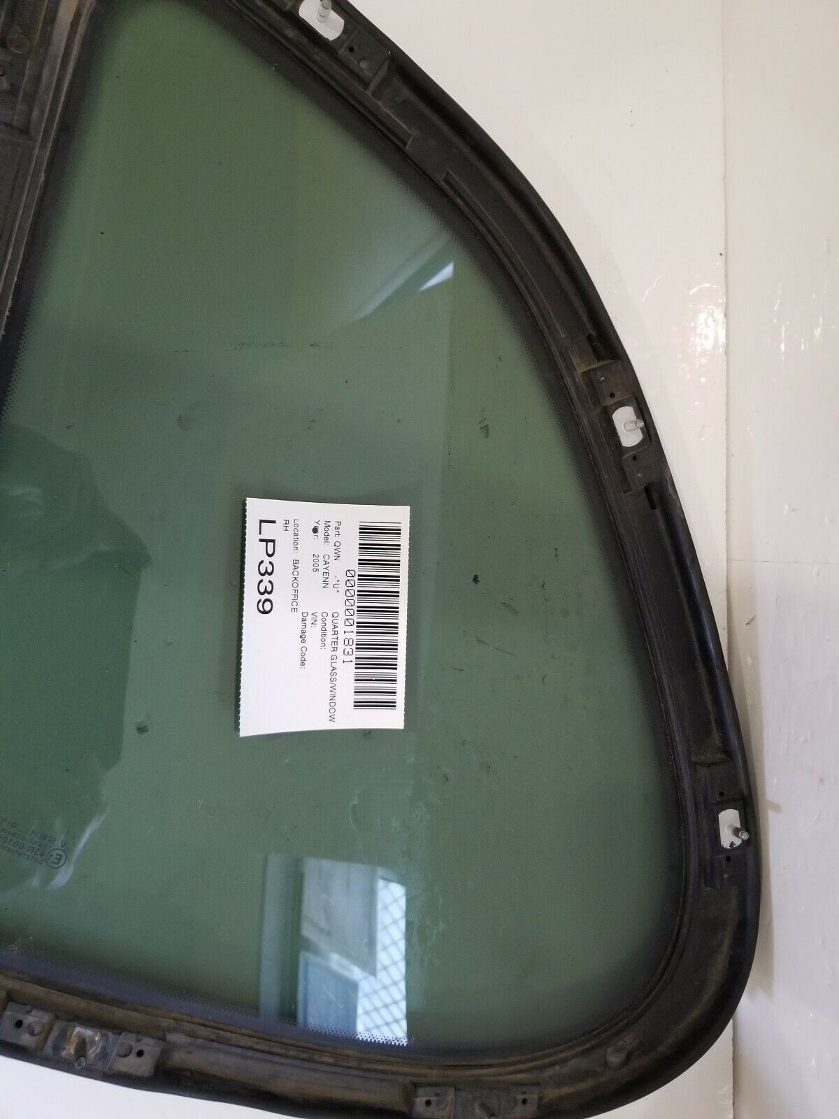 2005 Porsche Cayenne Quarter Window Glass Right Passenger Side Tinted OEM RH