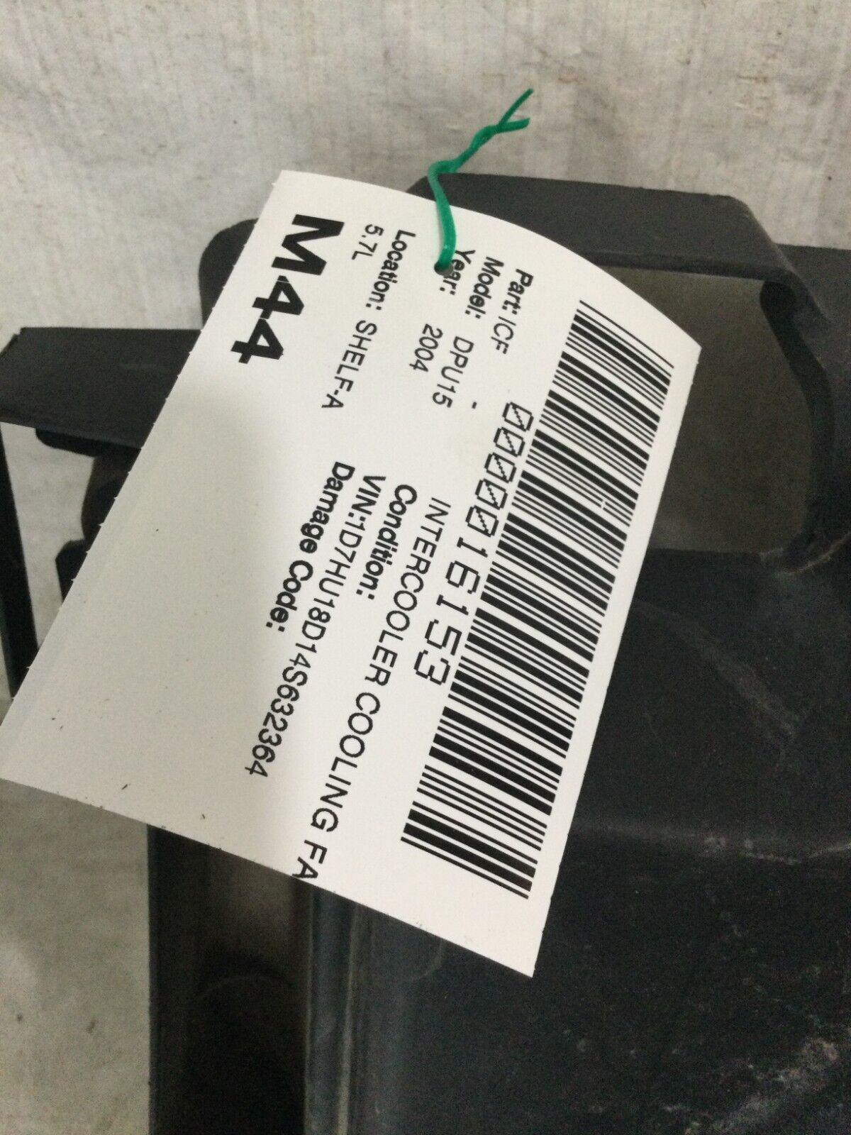 2004 Dodge Ram 1500 Intercooler Cooling Fan Assembly 1115088 OEM