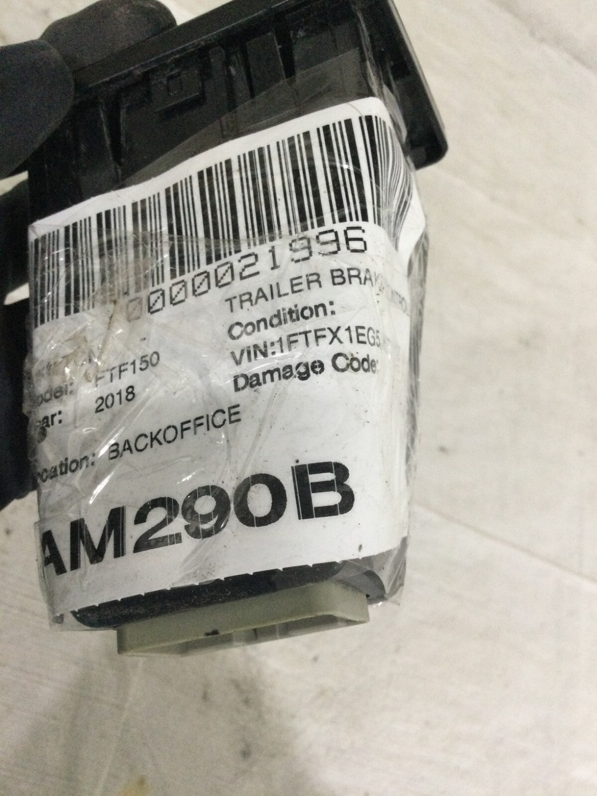 2018 Ford F-150 Trailer Brake JL34-2C006-AC3JA6 OEM