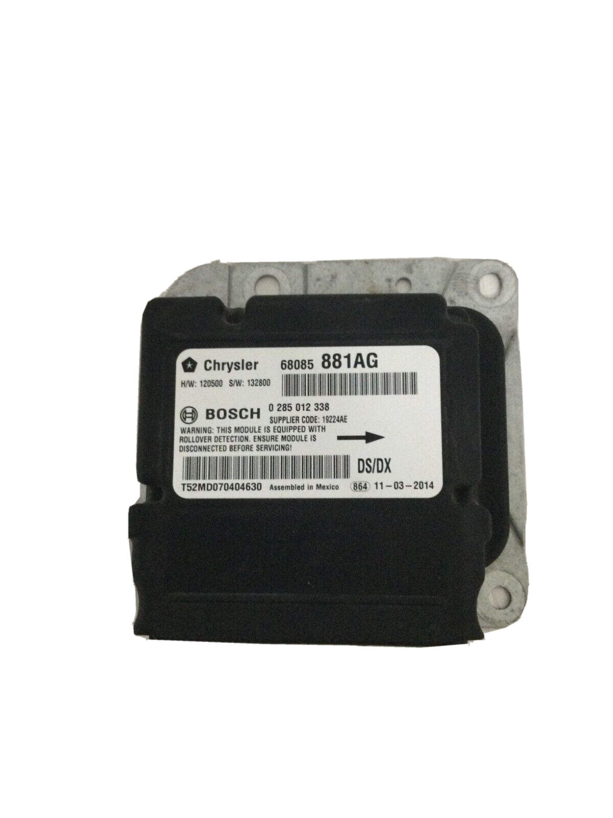 SRS Control Module 2014 Ram 1500 Pickup P68085881AG OEM