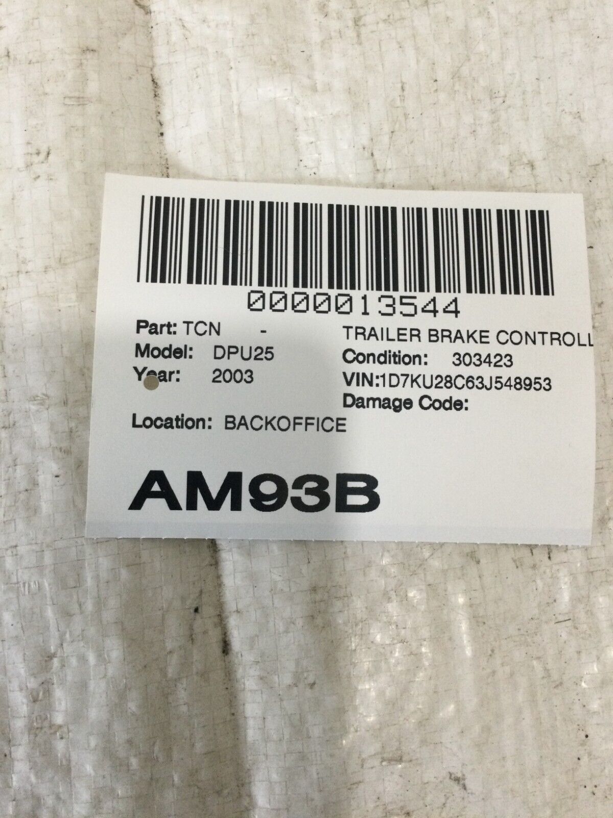 2002-2005 Dodge Ram 1500 Hood Release Cable and Lever OEM