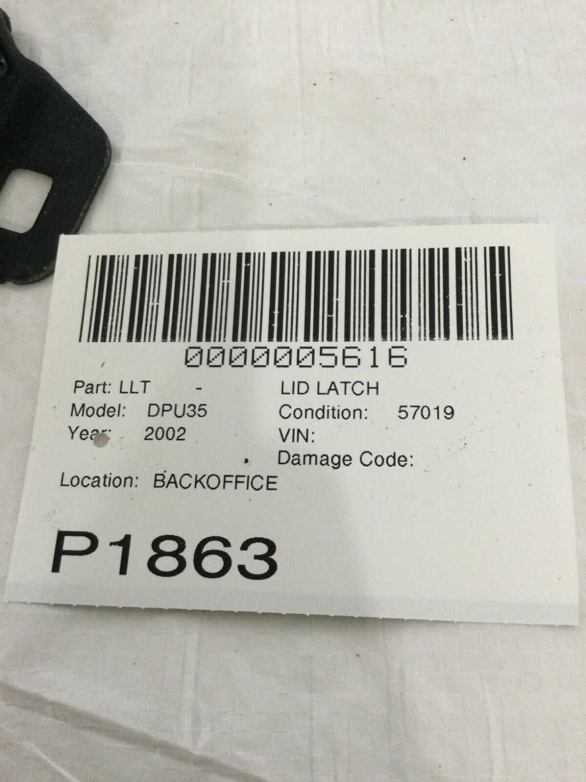 2002 Dodge Ram 3500 Hood Latch Actuator OEM