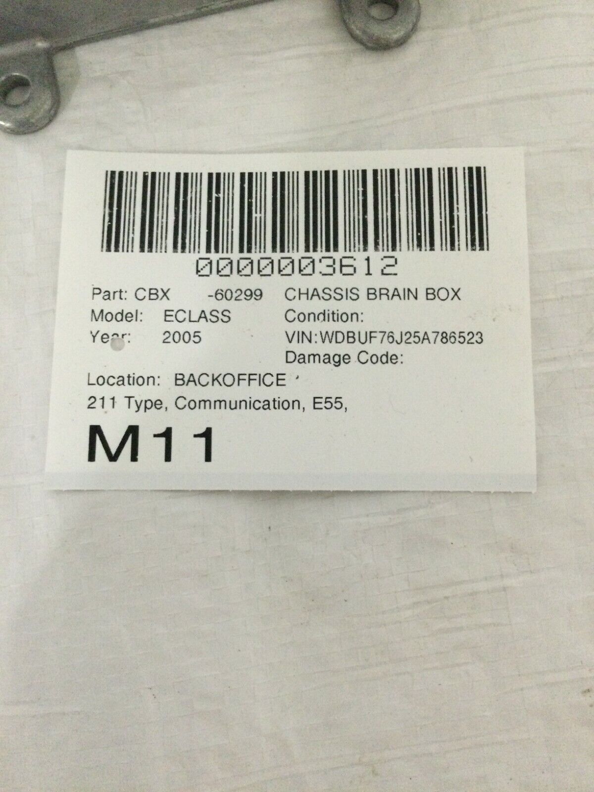 2003-2006 Mercedes Benz W211 E55AMG Voice Communication Control Module OEM