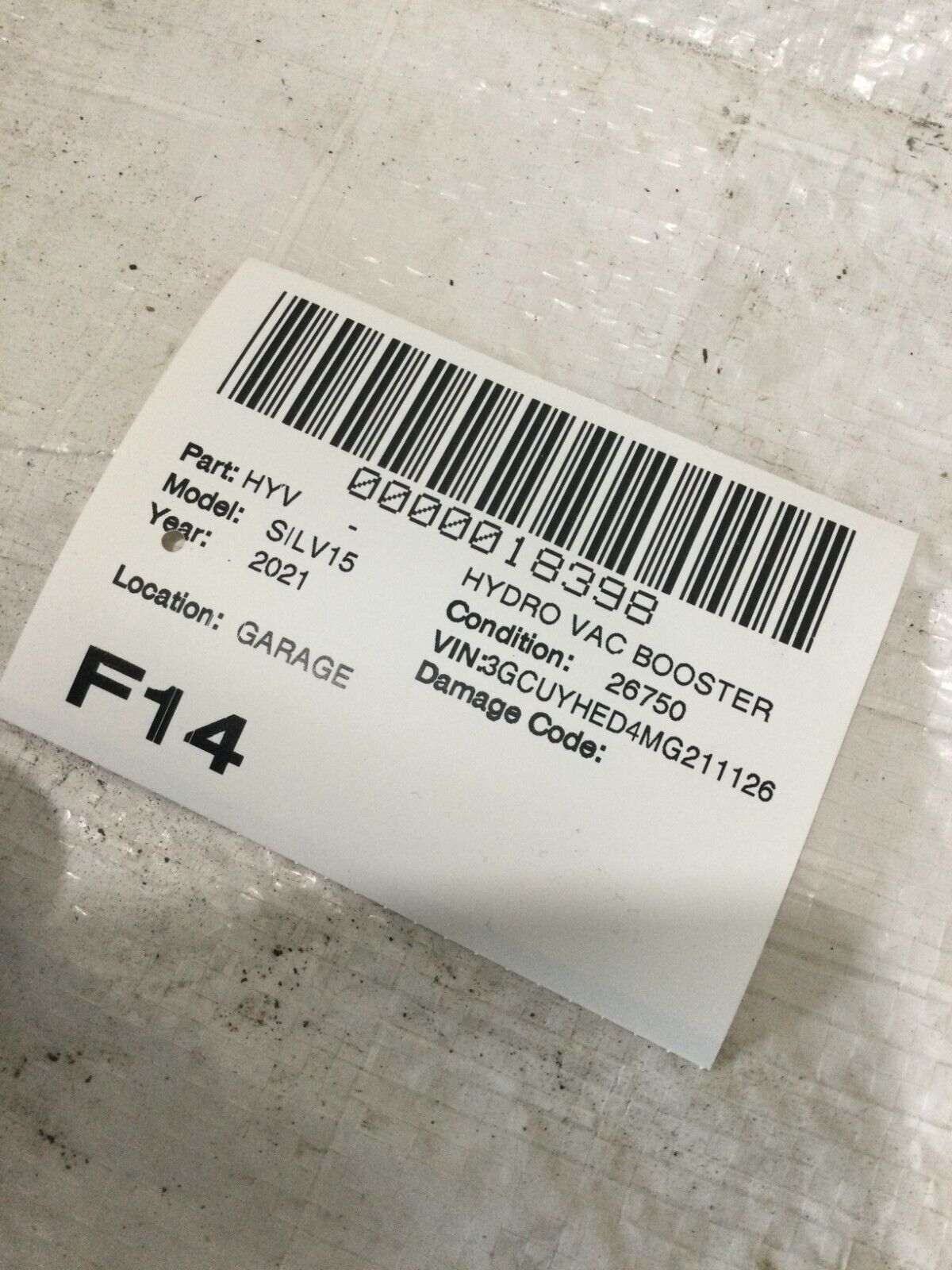 2021 Chevrolet Silverado 1500 Hydro ABS Anti-Lock Brake Pump Assembly 85118959