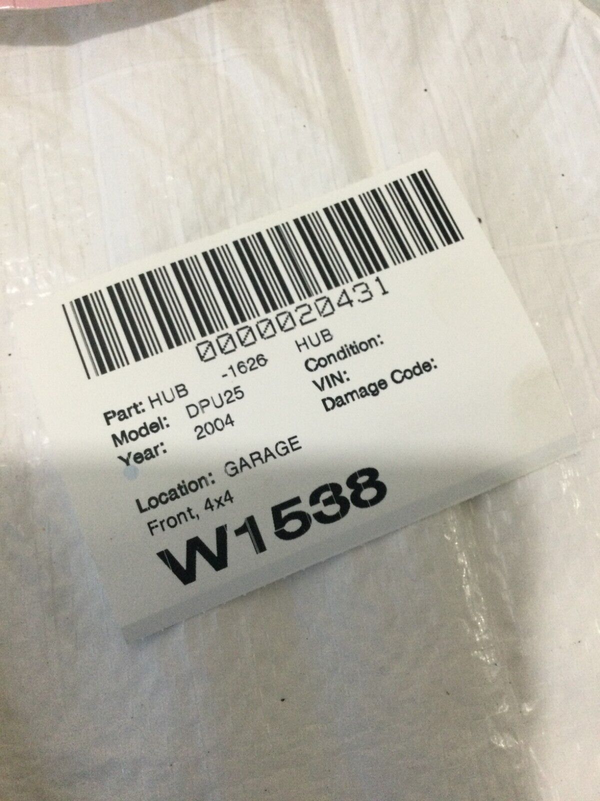 2004 Dodge Ram 2500 Front Wheel Bearing Hub OEM