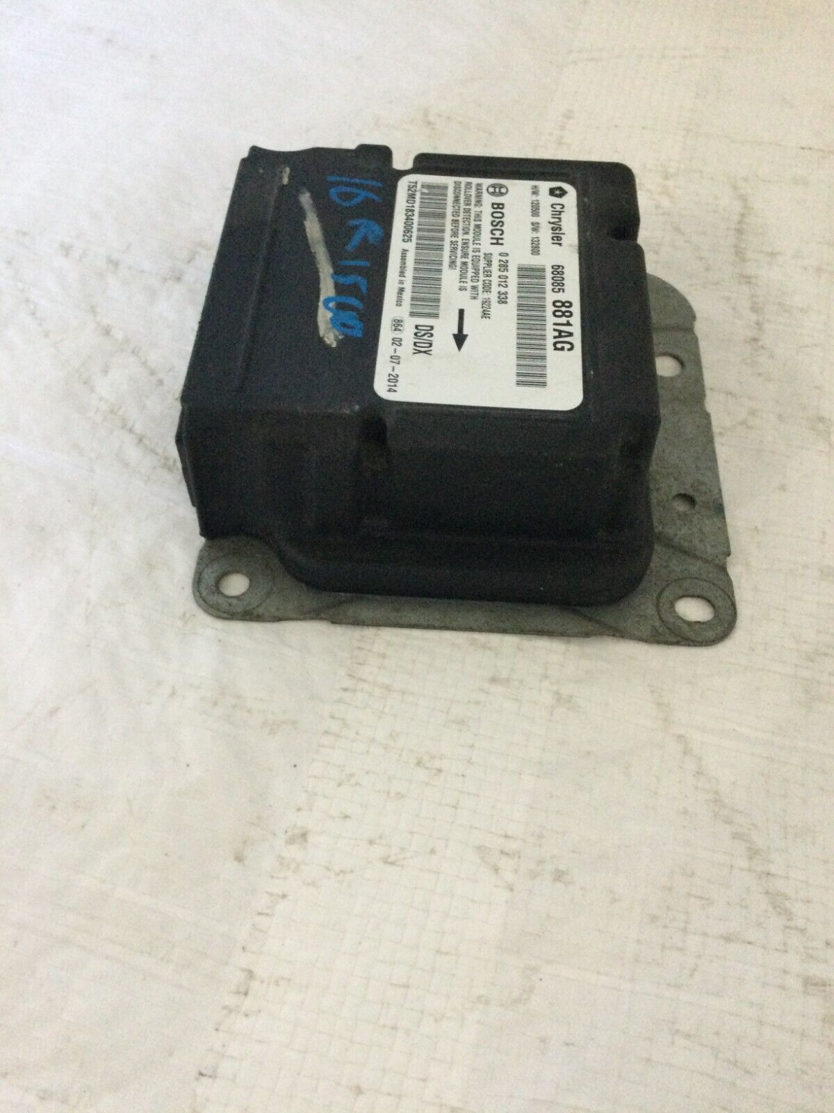 Bag Control Module Fits 13-20 DODGE 1500 PICKUP p68085881AG 68085881AG