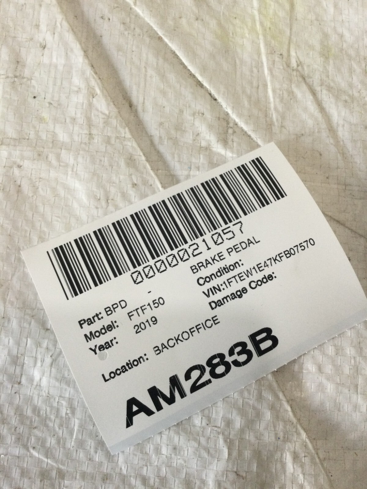 2019 Ford F-150 F150 Brake Pedal OEM