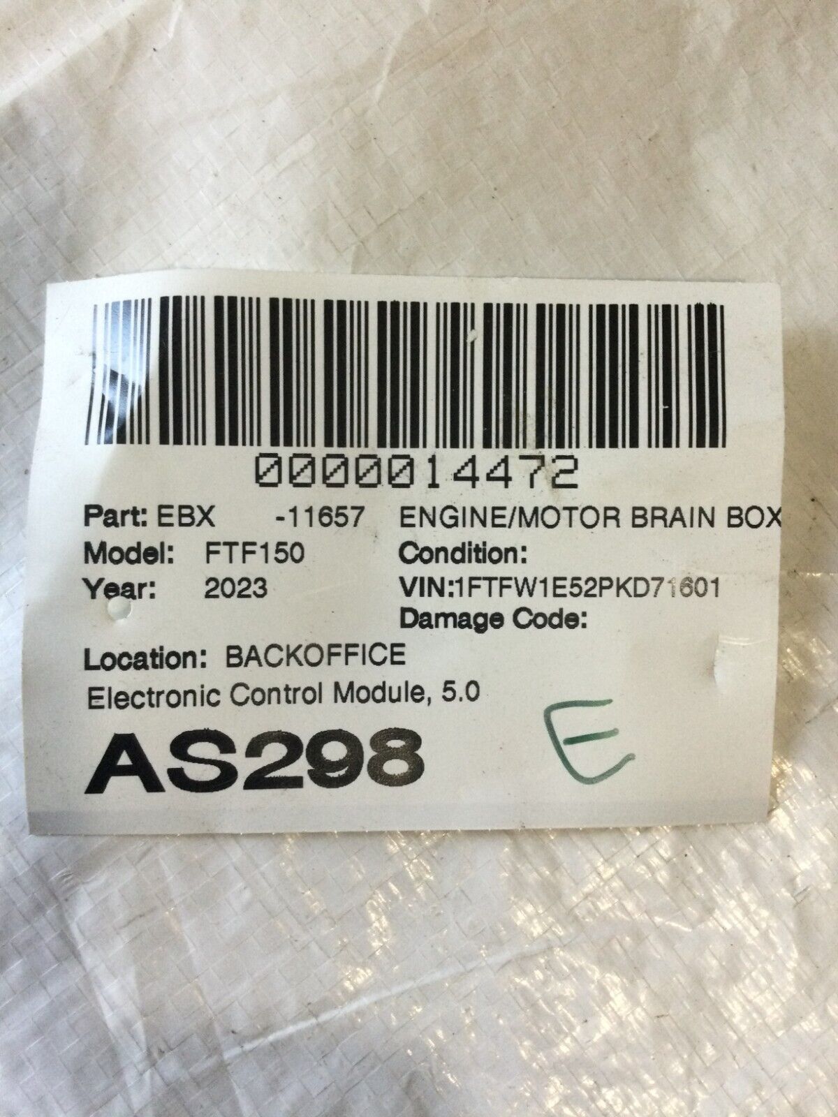 2023 Ford F150 F-150 Engine Computer Module ECM ECU OEM ML3A-12A650-GPC 5.0L