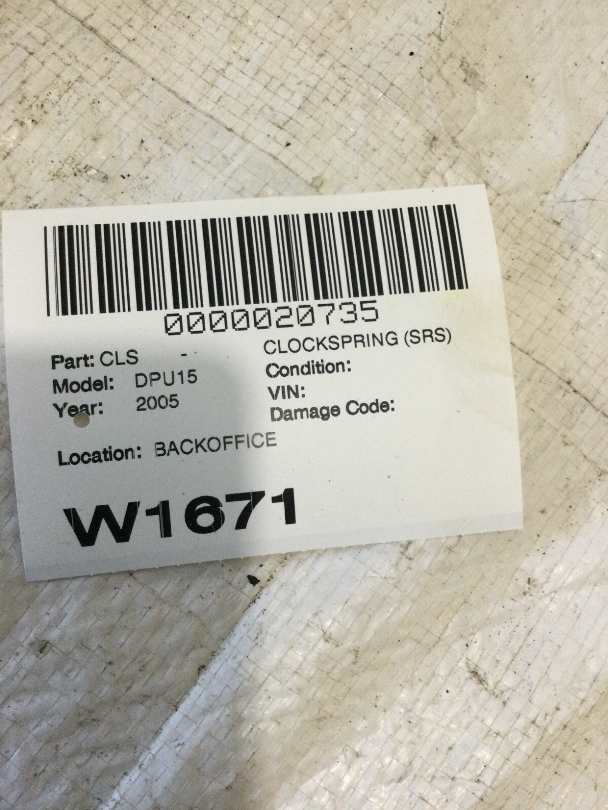 2003-2005 Dodge Ram Clock Spring Combination Turn Signal Switch OEM 56045514AD