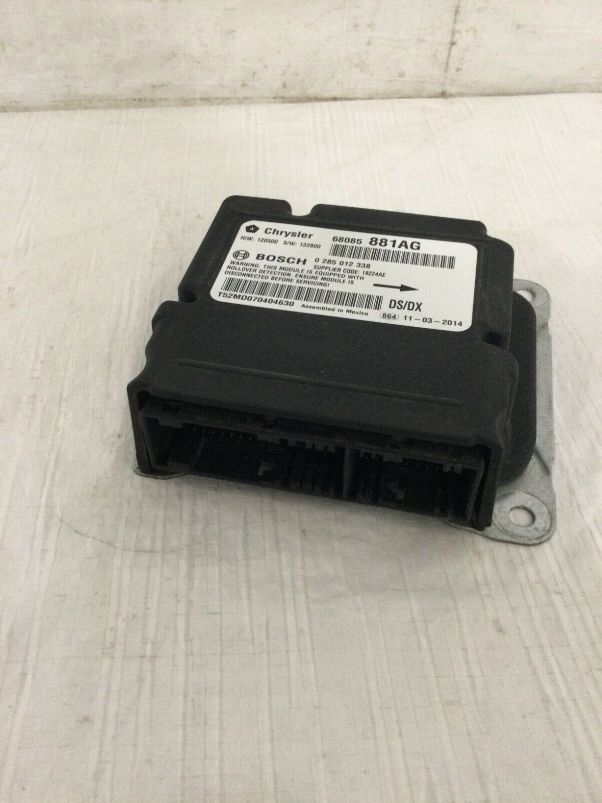 SRS Control Module 2014 Ram 1500 Pickup P68085881AG OEM