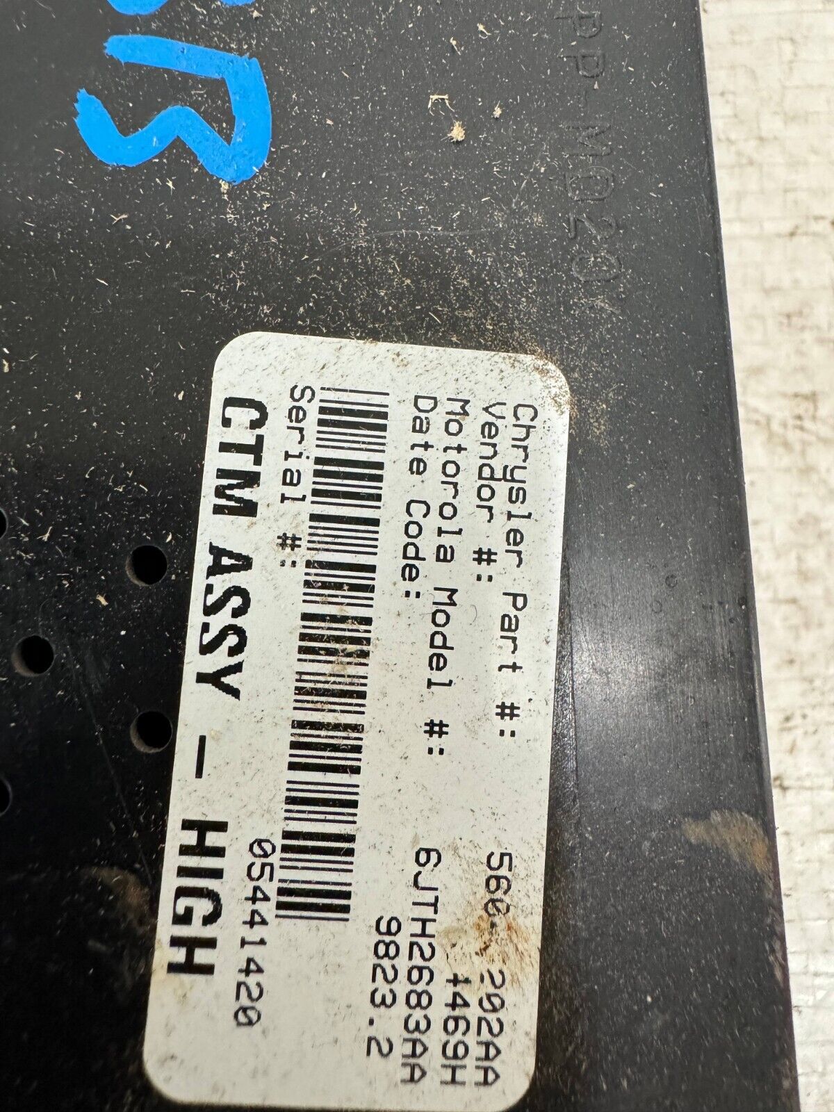 1998 Dodge Ram 2500 BCM Body Control Module OEM 56045202AA