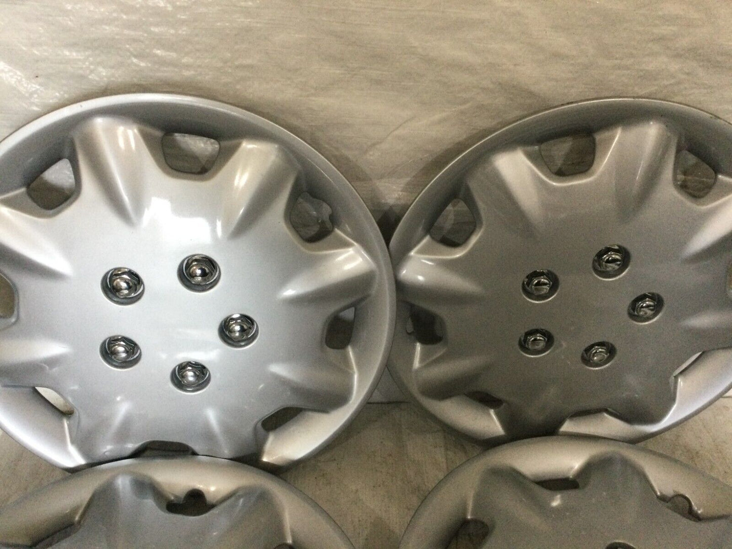 Aftermarket 15" Silver Hub Cap Wheel Cover 86218497 4 Piece Set