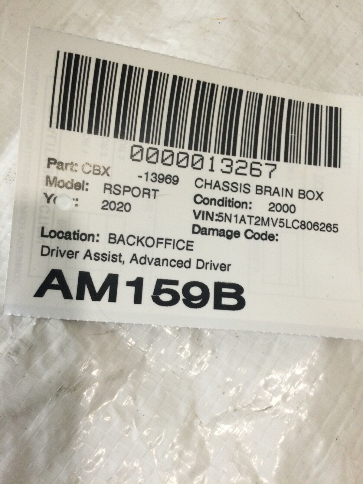 Used Park Assist Camera Control Module 2020 Nissan Rogue Driver Assist cam