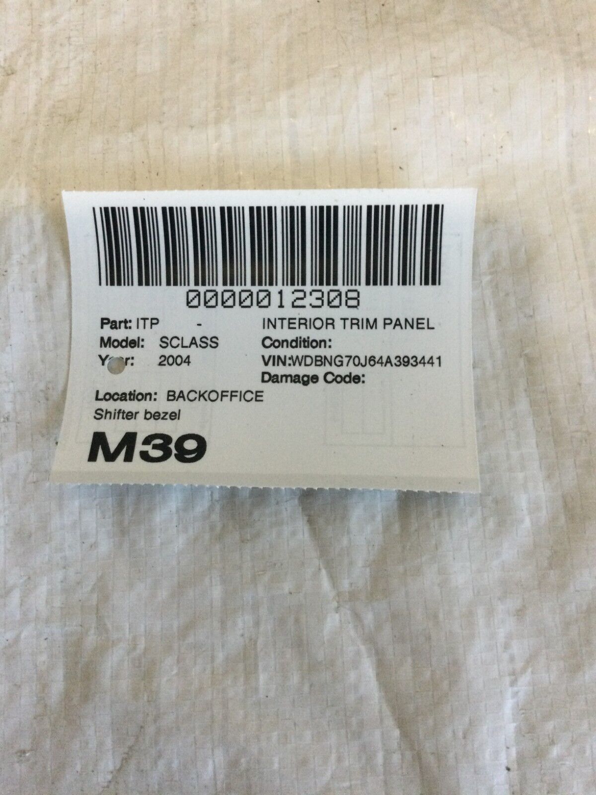 2004 Mercedes Benz W220 S500 S430 Center Console Shifter Bezel Trim Wood OEM