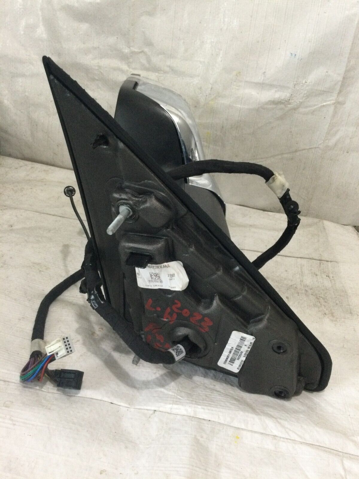 2023 Dodge Ram 1500 Left Side View Chrome Door Mirror W/ Camera OEM ( NO GLASS )
