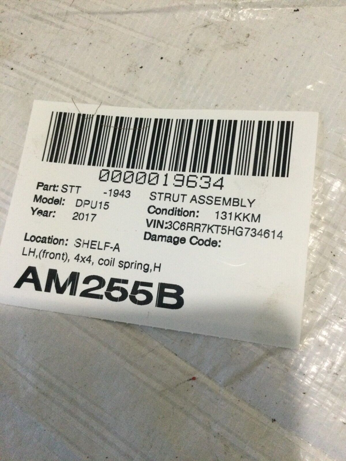 2017 RAM 1500 Front Left Shock Strut Assembly OEM