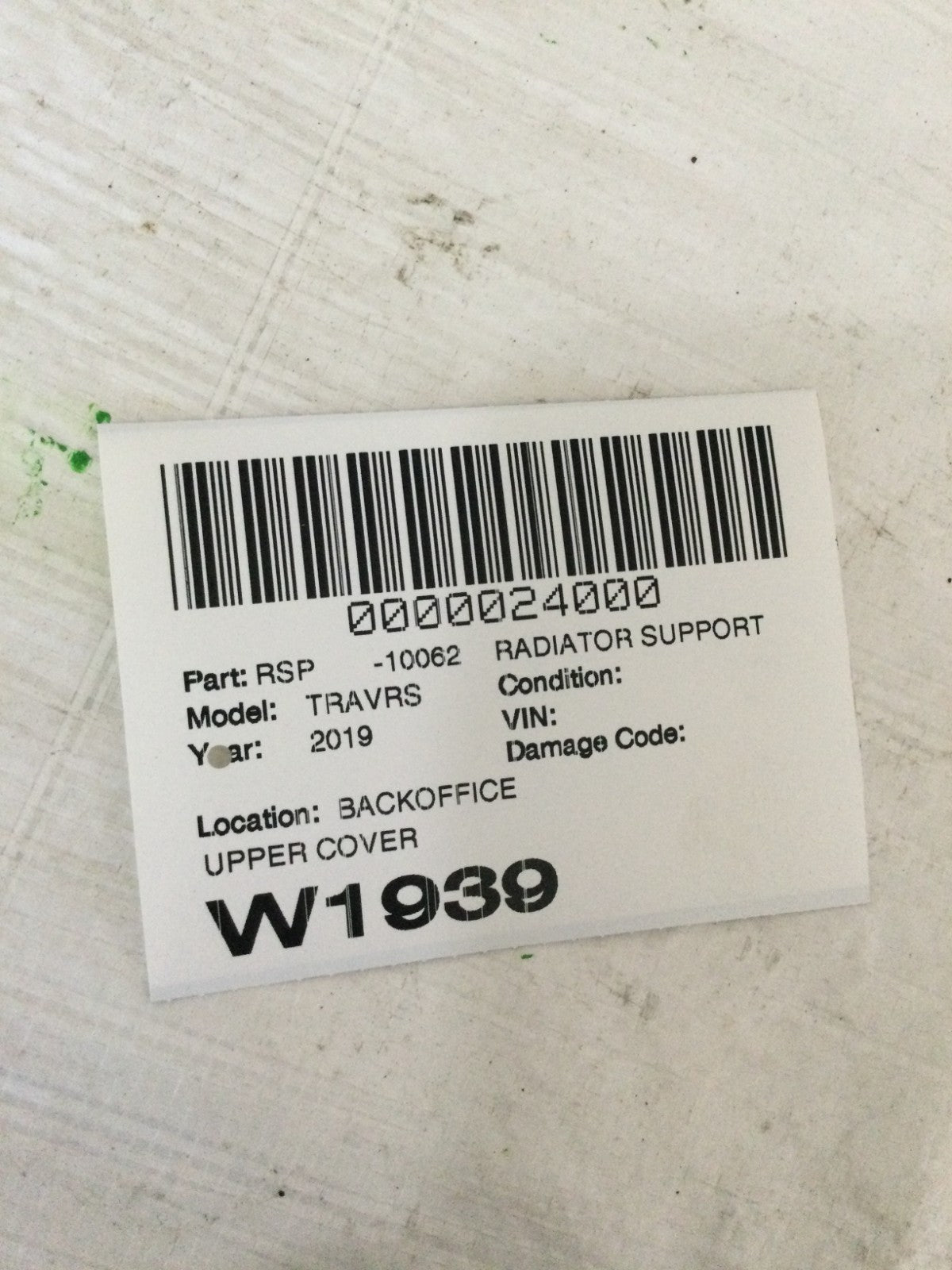 2018-2023 Chevrolet Traverse Upper Radiator Support Cover OEM