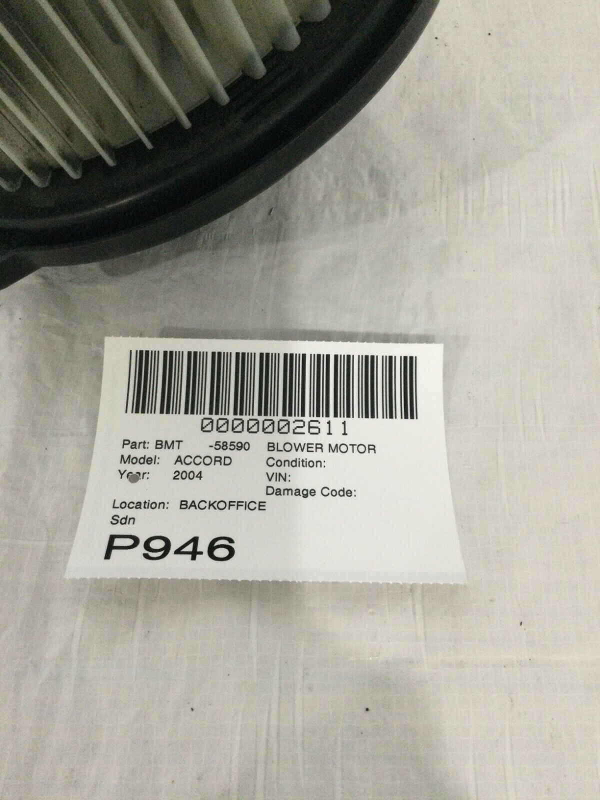 2004 Honda Accord Sedan A/C Heater Blower Motor OEM