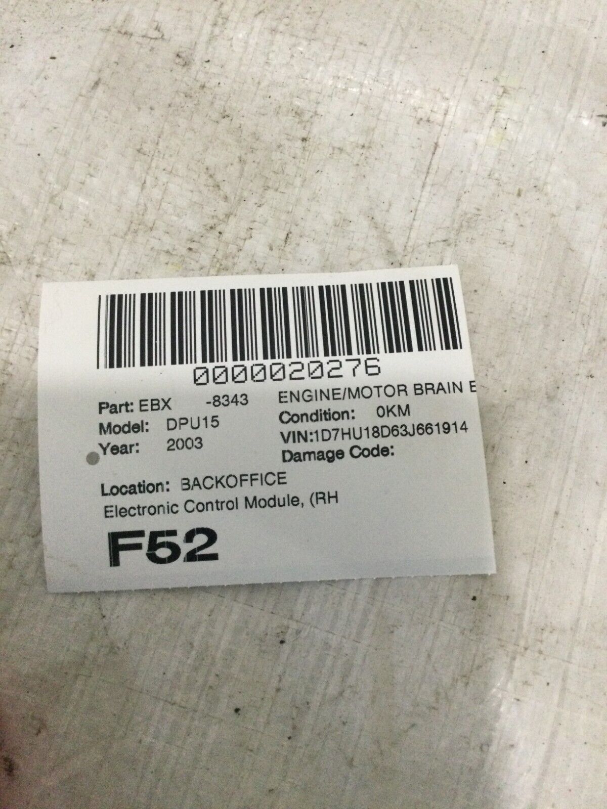 2003 Dodge Ram 1500 5.7L ECU 56028769AE ECM PCM Engine Control Module OEM