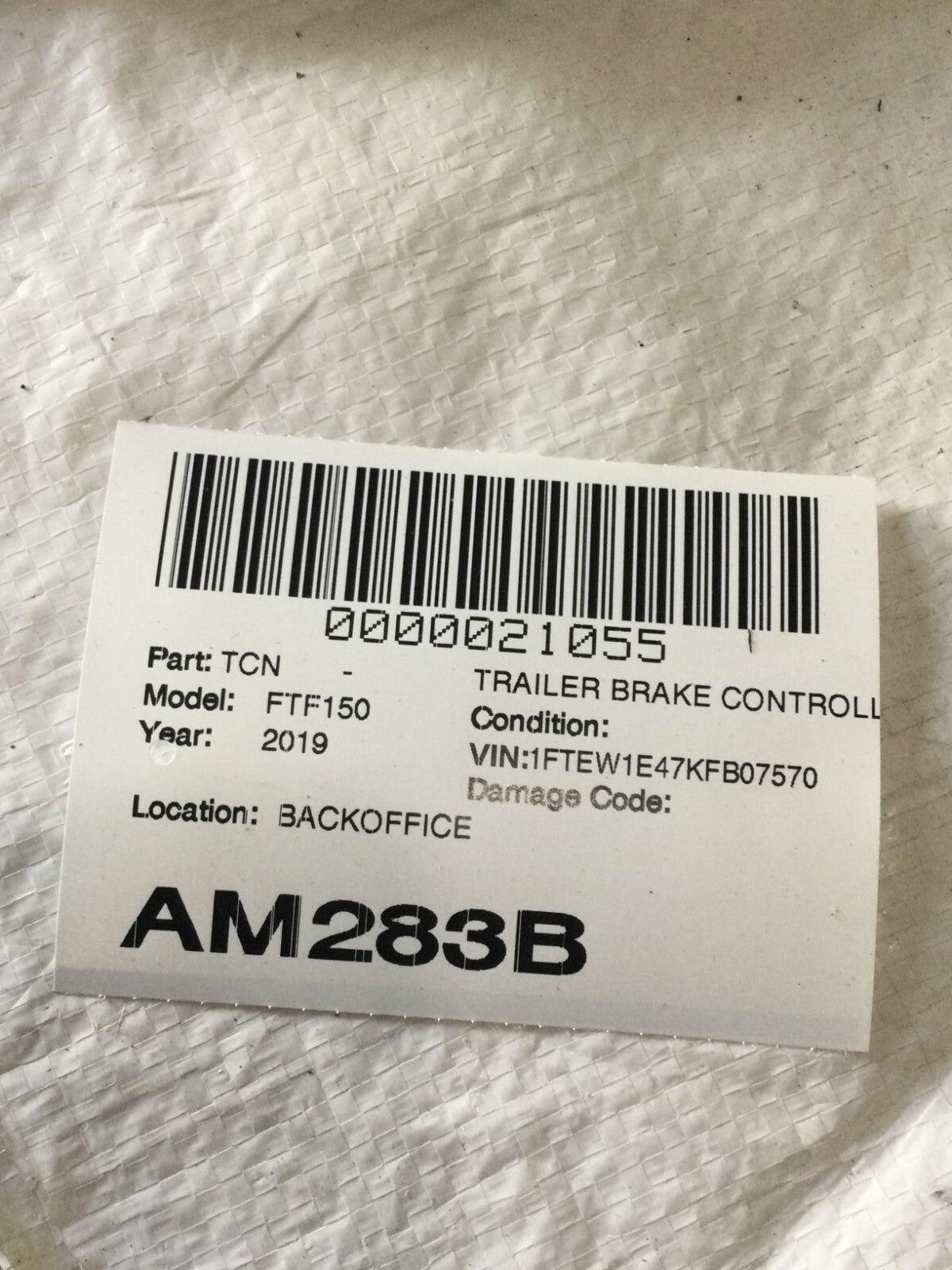 2019 Ford F150 F-150 Electronic Trailer Brake Tow Towing Control Module OEM