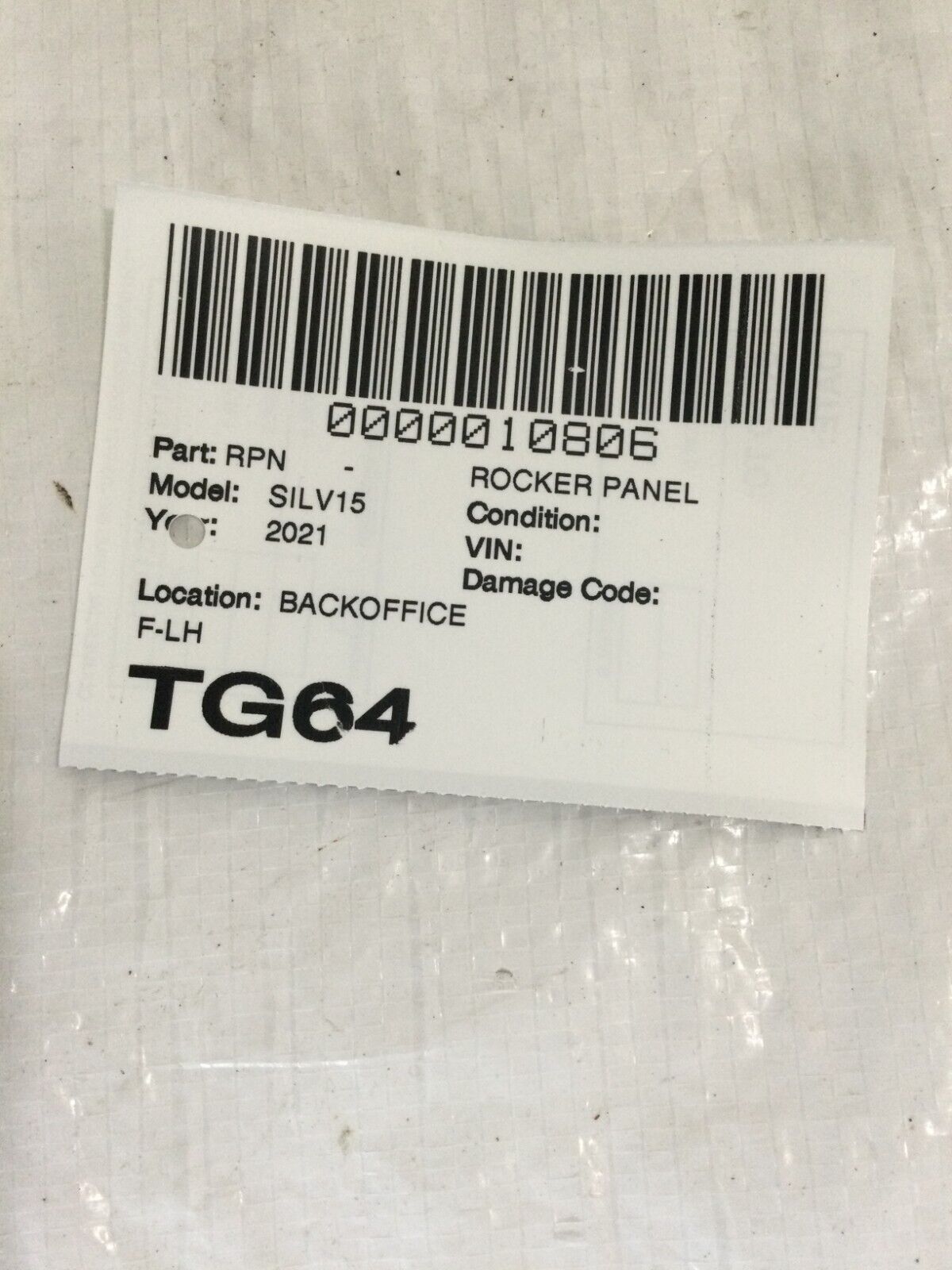 2019-2021 Chevy Silverado 1500 Left Fender Extension Bracket 23402952