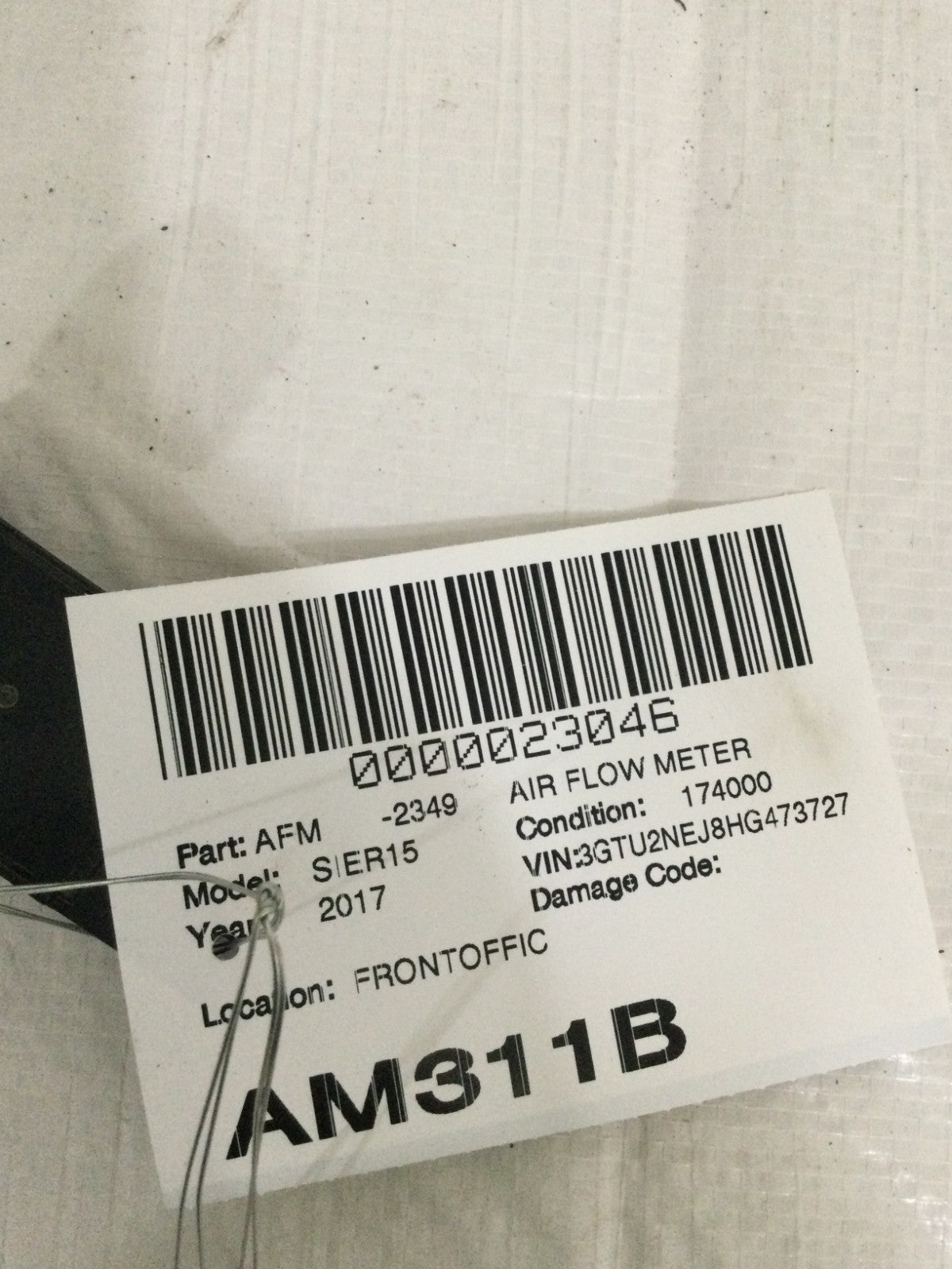 2017 GMC Sierra 1500 Air Flow Meter OEM