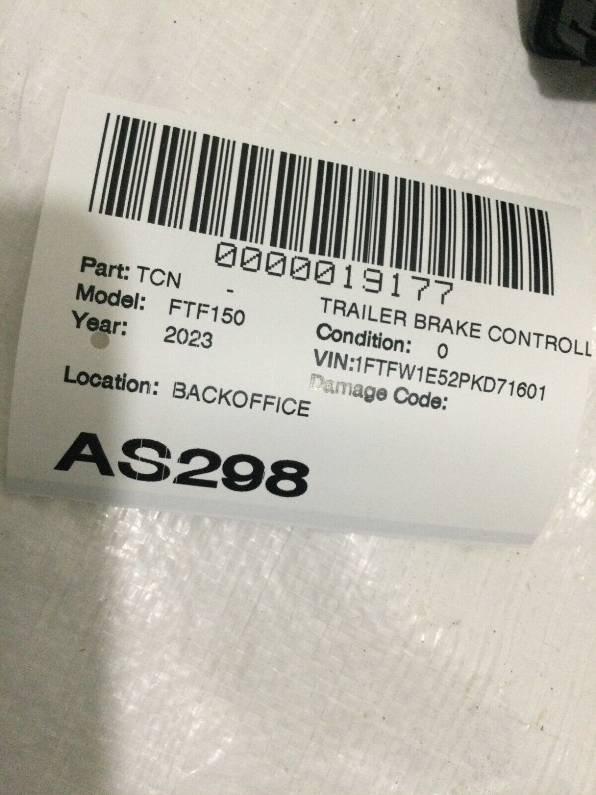 2023 Ford F-150  Trailer Brake  Controller  Switch ML3T-043D62-AE3JA6 OEM