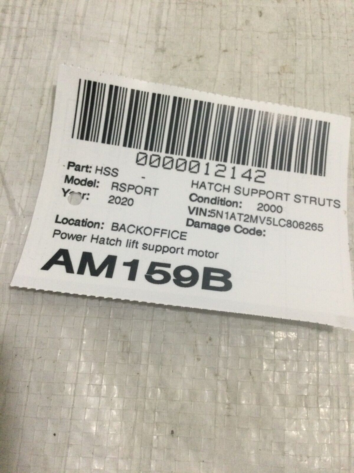 2020 Nissan Rogue Power Hatch Lift Support Struts OEM Left Right OEM