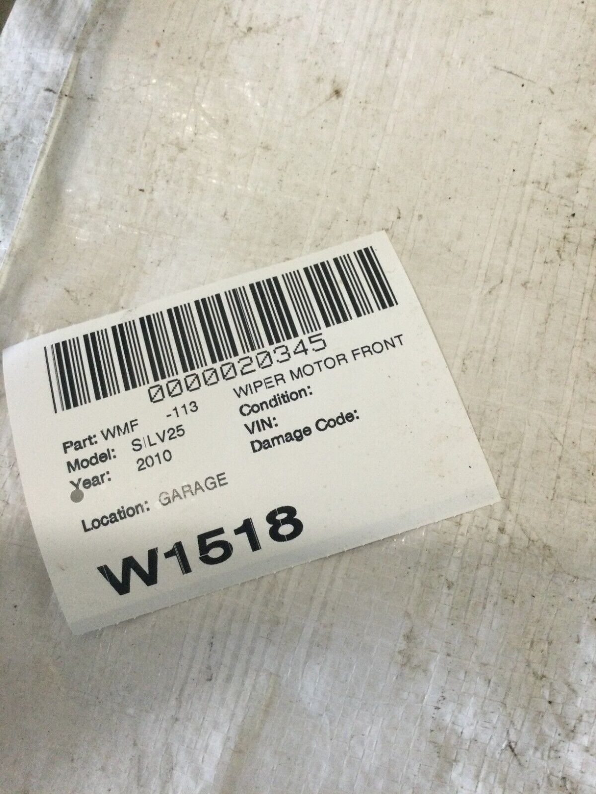 2007-2010 Chevy Silverado 2500 Windshield Wiper Motor W/ Linkage OEM 25923882