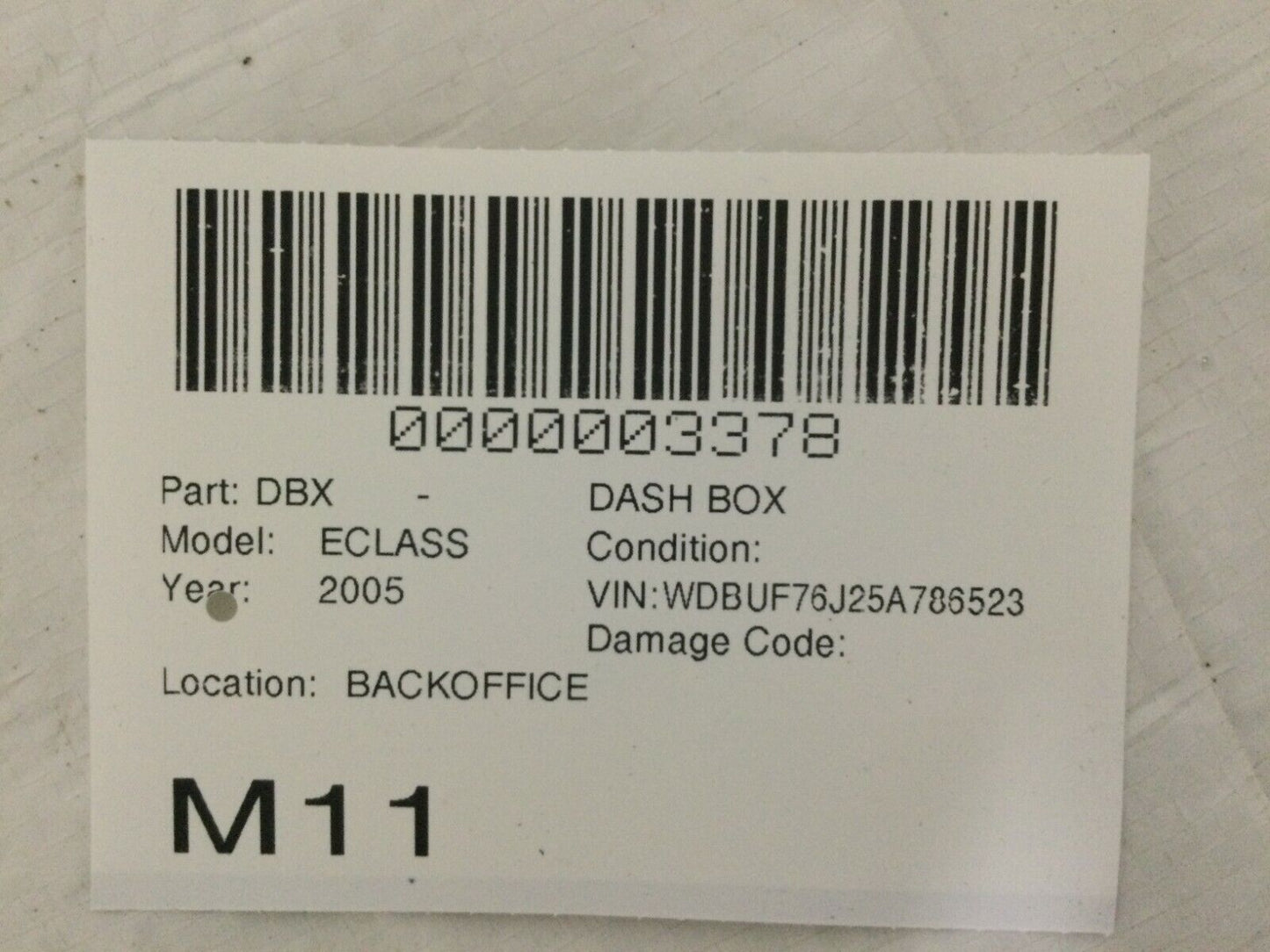 2003-2006 Mercedes Benz W211 E55AMG Center Ashtray Dash Storage OEM 2118204075