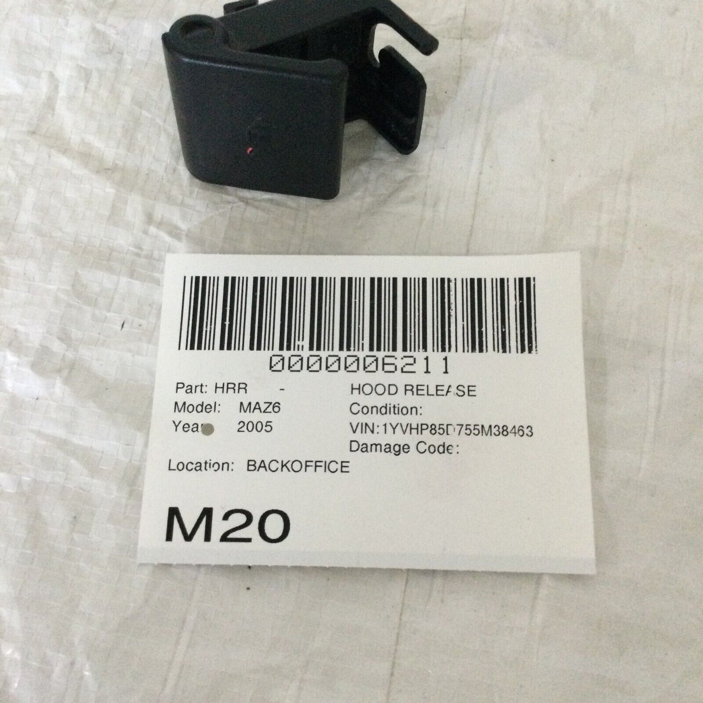 2005 Mazda 6 Hood Release Switch OEM