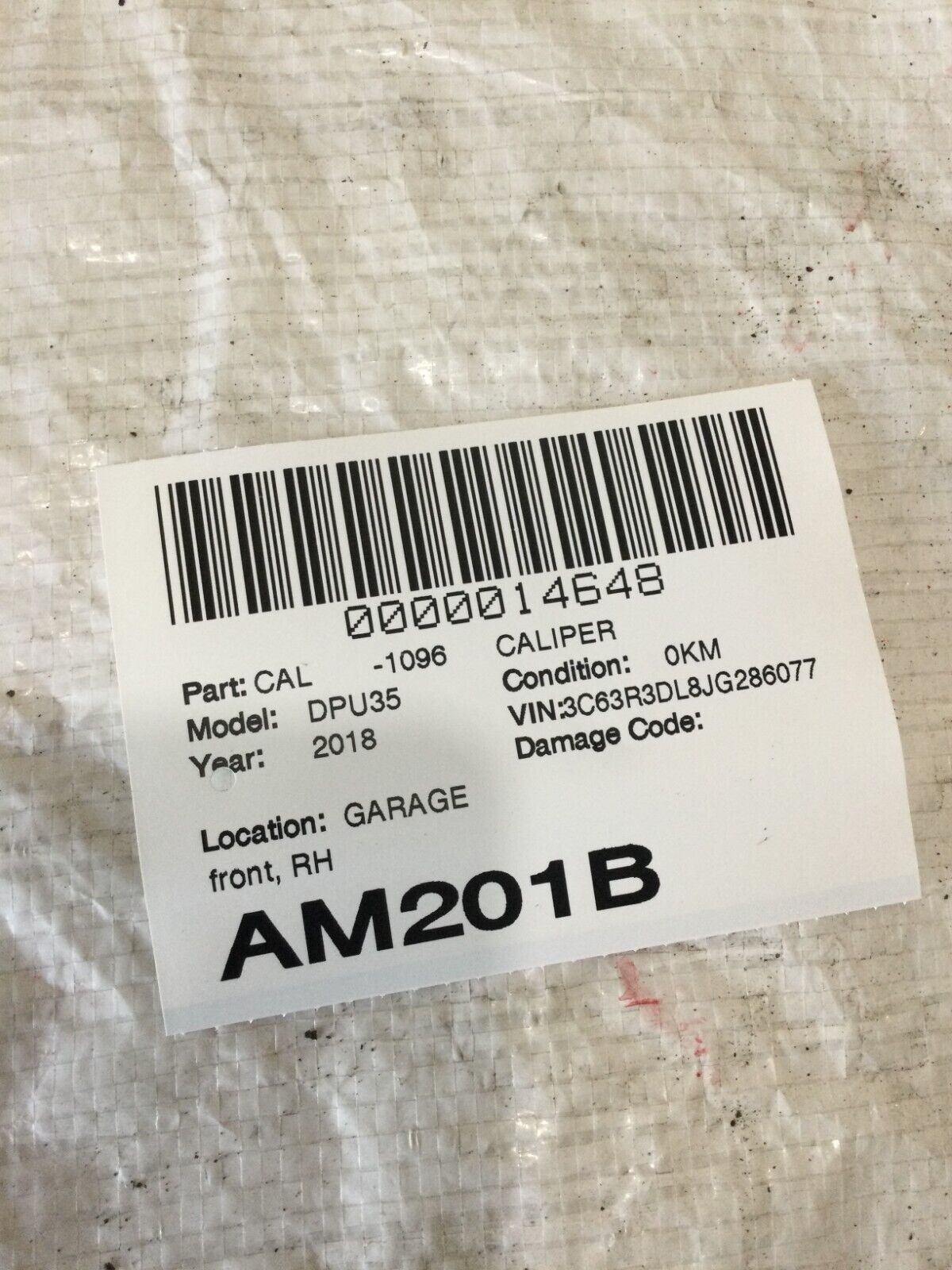 2018 Dodge Ram 3500 Diesel Front Right Brake Caliper OEM