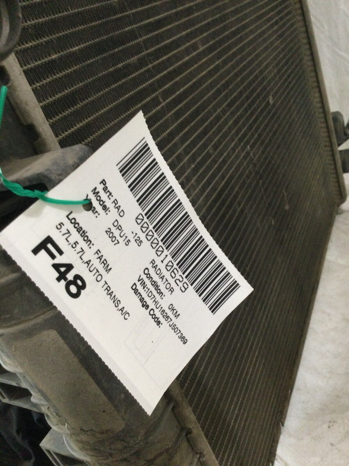 2007 Dodge Ram 1500 Radiator Assembly OEM