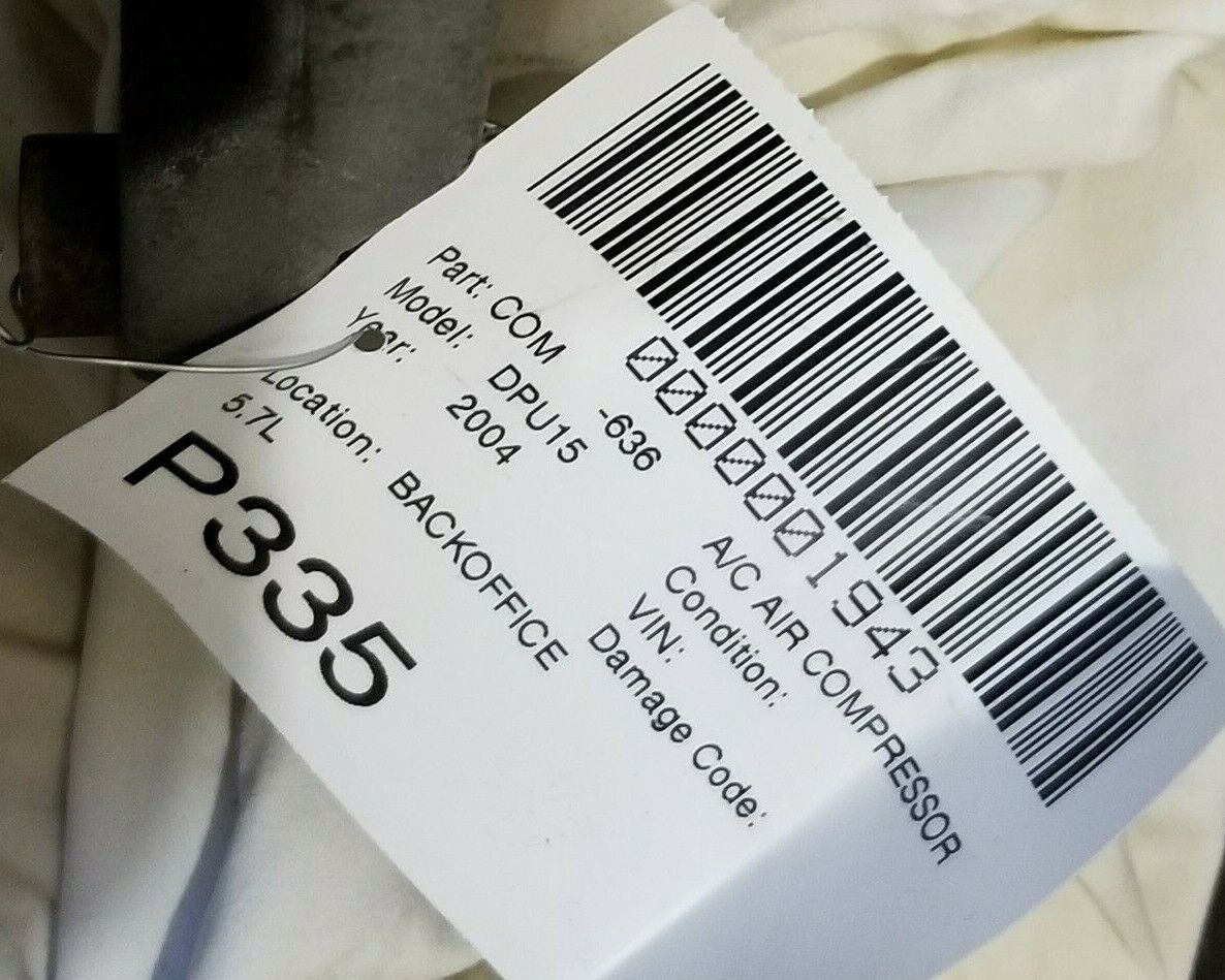 2003-2008 Dodge Ram 1500 A/C Compressor 5.7L OEM W/ Hose