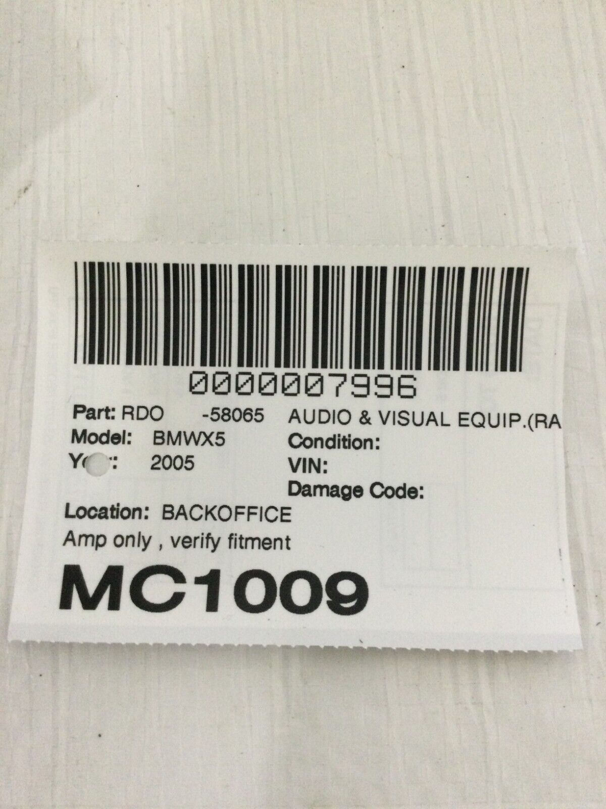 OEM 2000-2006 BMW E39 E38 E53 Audio Amplifier Sound Processor Amp 4127873
