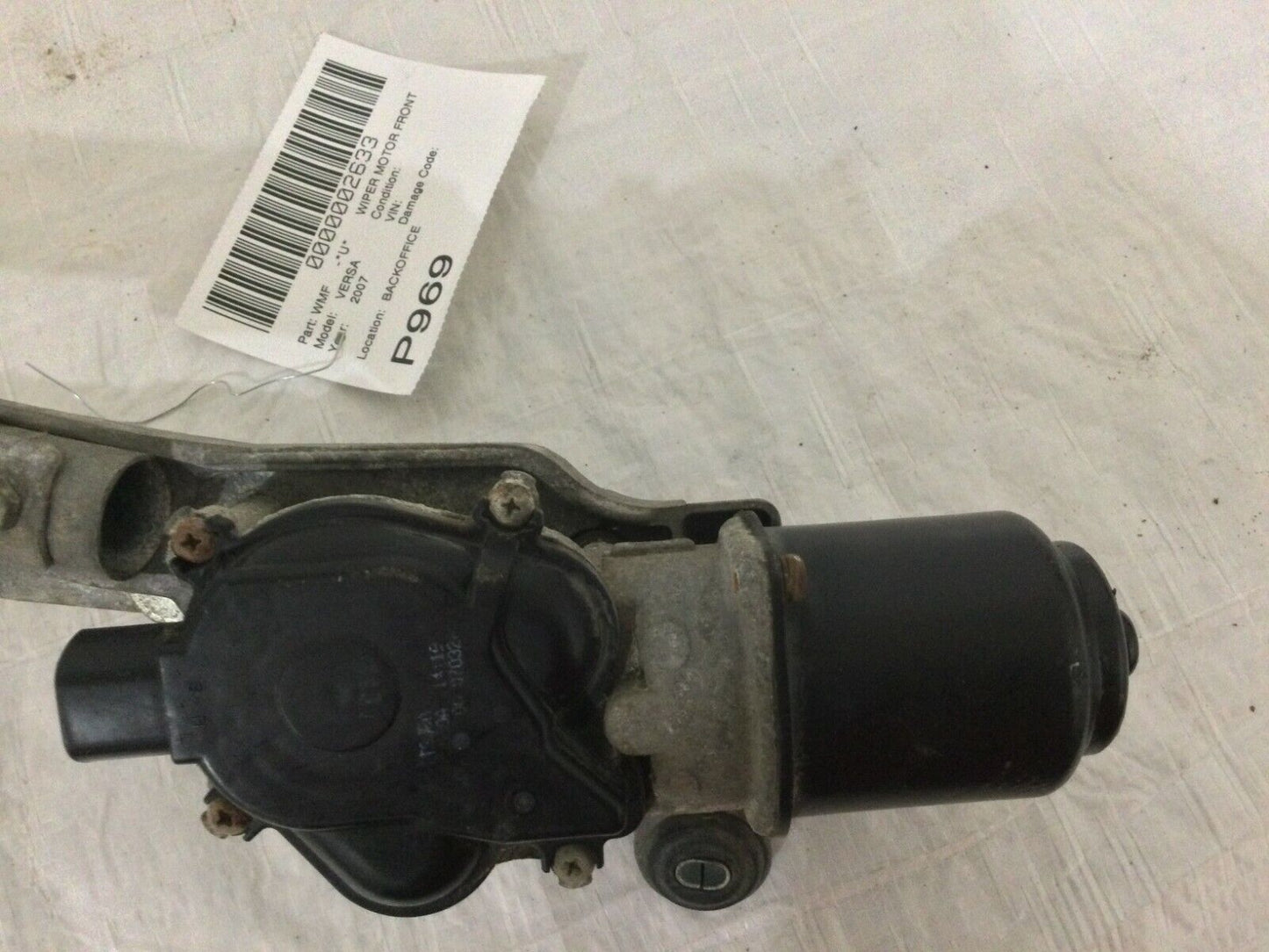 2007 Nissan Versa Front Windshield Wiper Motor W/ Linkage OEM
