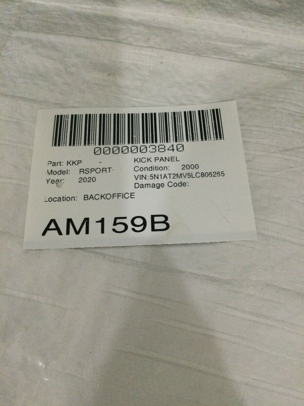 2020 Nissan Rogue Instrument Panel Lower Knee Bolster 68106-4BA1A OEM