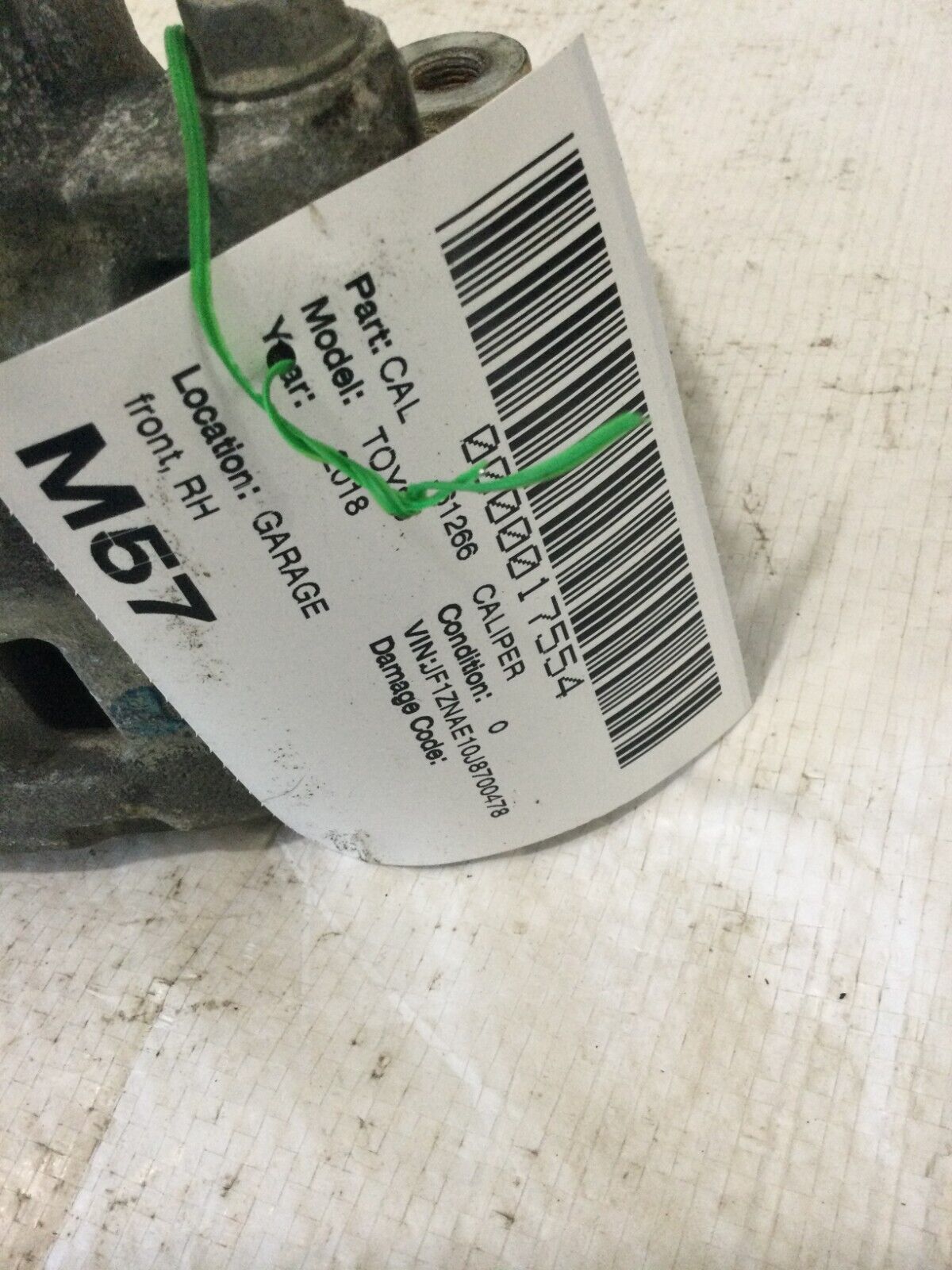 2018 Toyota 86 Front Right Brake Caliper OEM
