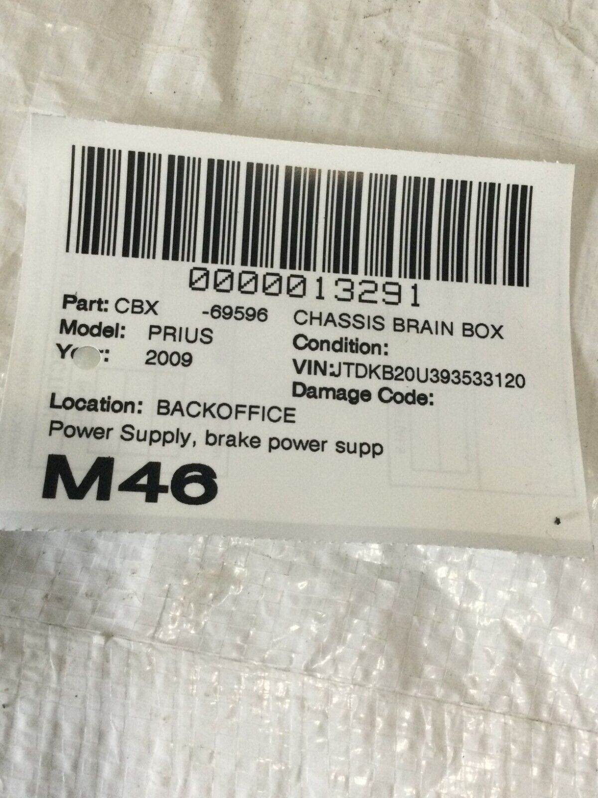 2004-2009 Toyota Prius Power Brake Control Module OEM 89680-33010