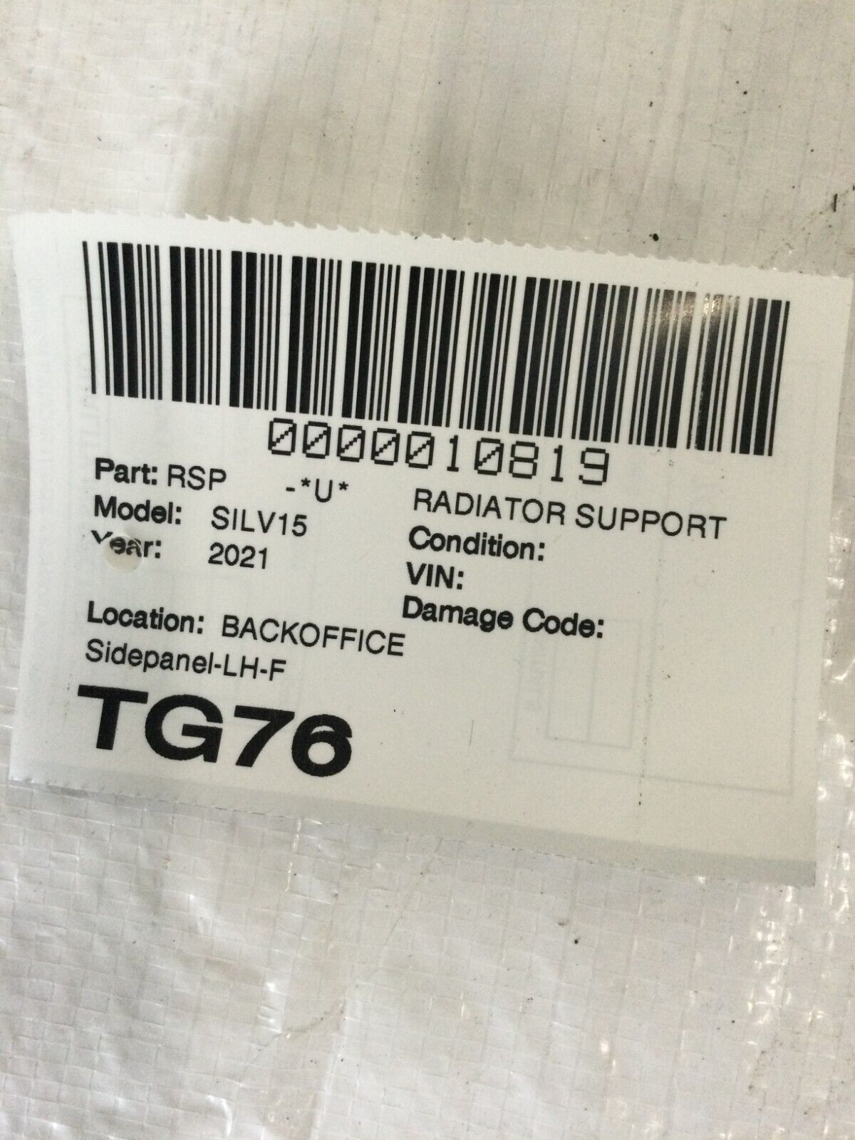 2019-2022 Chevrolet Silverado 1500 Left Front Side Panel OEM 84625276