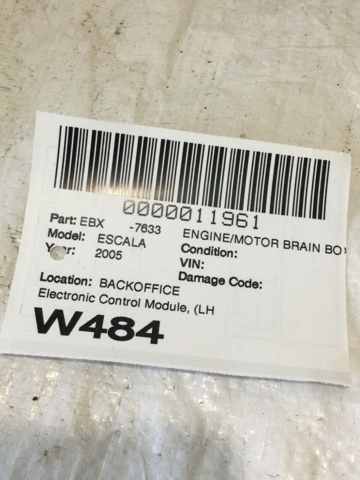 2005 Cadillac Escalade Engine Control Module Computer ECU ECM 12589162 OEM