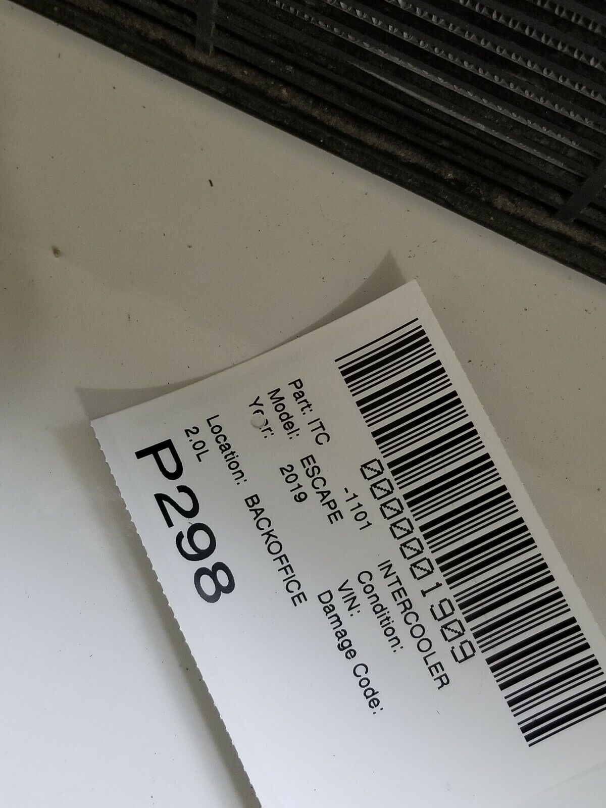 2019 Ford Escape Intercooler 2.0L F1F18D048AB OEM