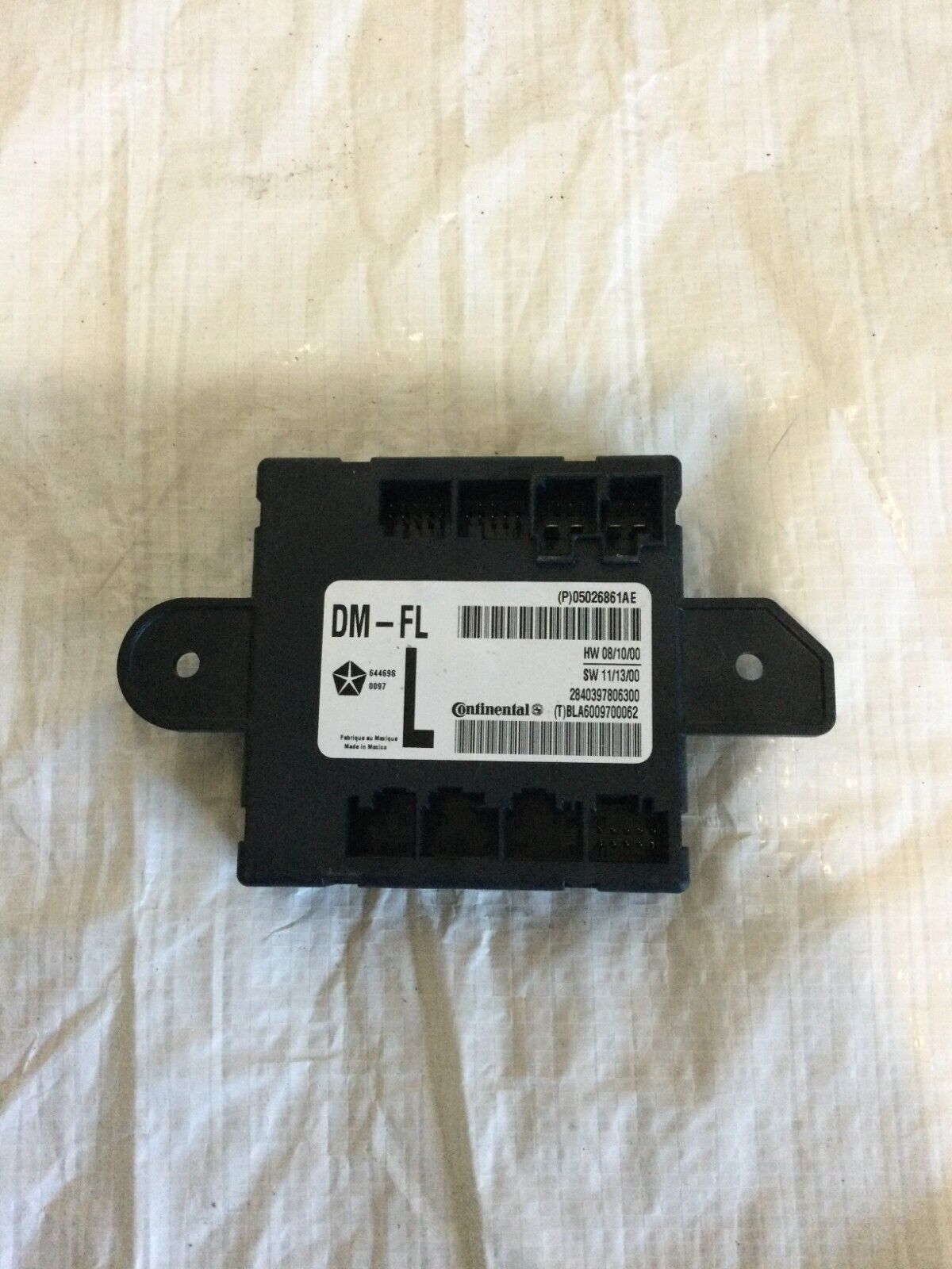 07 - 20 Chrysler Dodge Jeep Door Control Module Front Left LH 05026861AE OEM