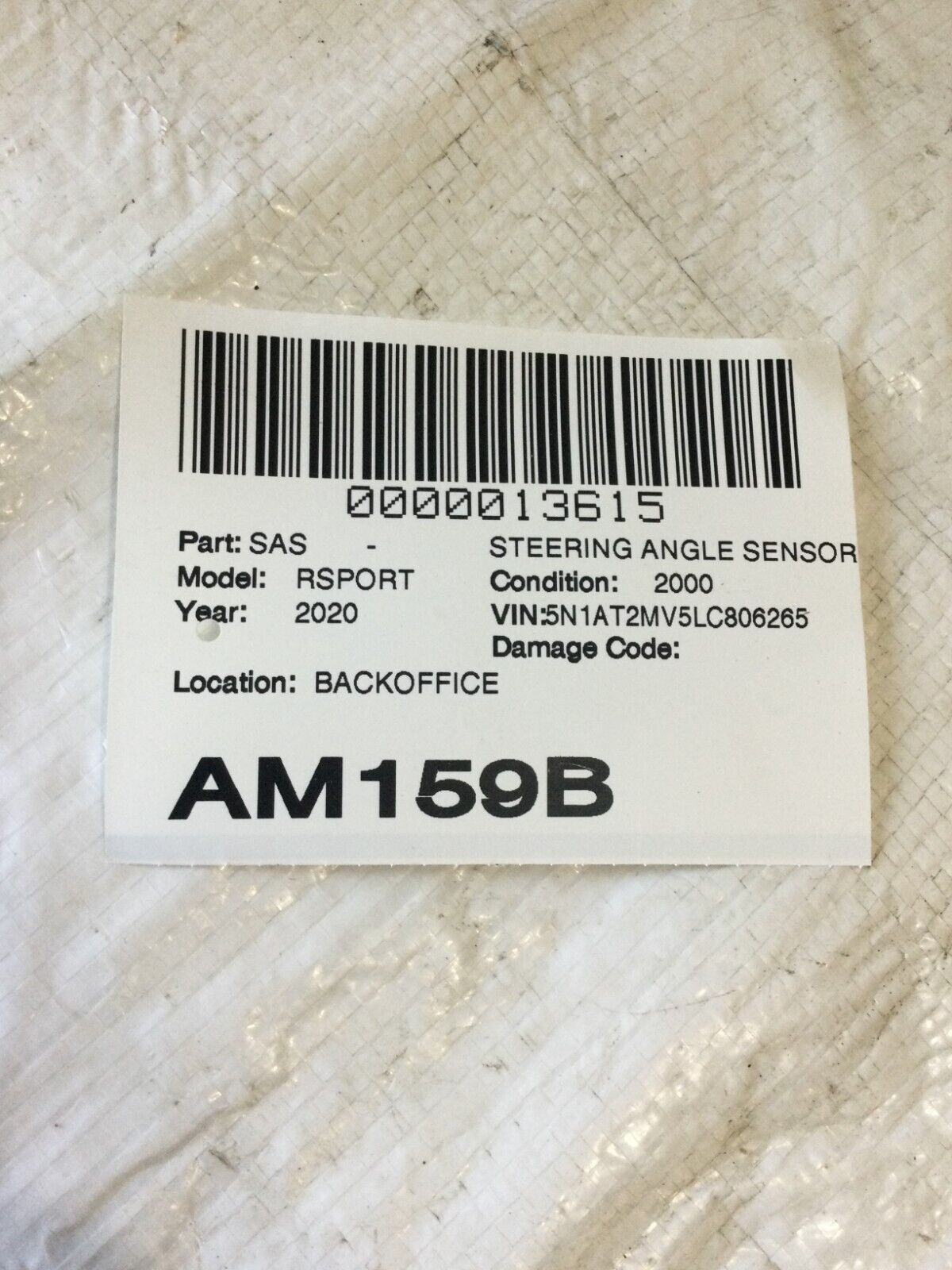 2020 Nissan Rogue Strng Column Angle Sensor OEM 47945 4BA0A