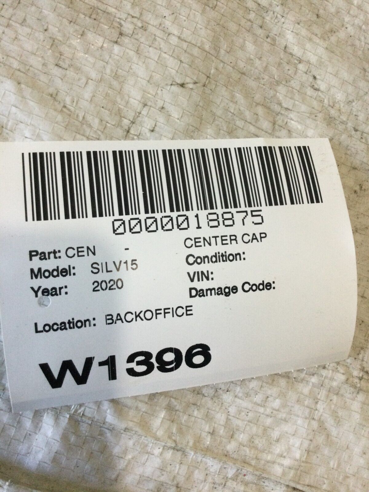 2020 Chevrolet 1500 Wheel Center Cap OEM