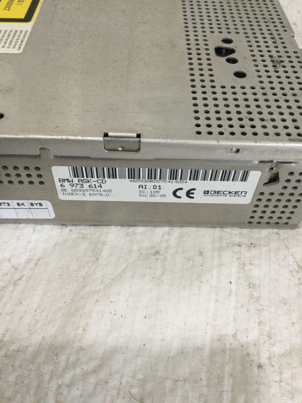 BMW E65 E66 750I 750LI 760I 760LI B7 RADIO DISC CD PLAYER OEM 6973614