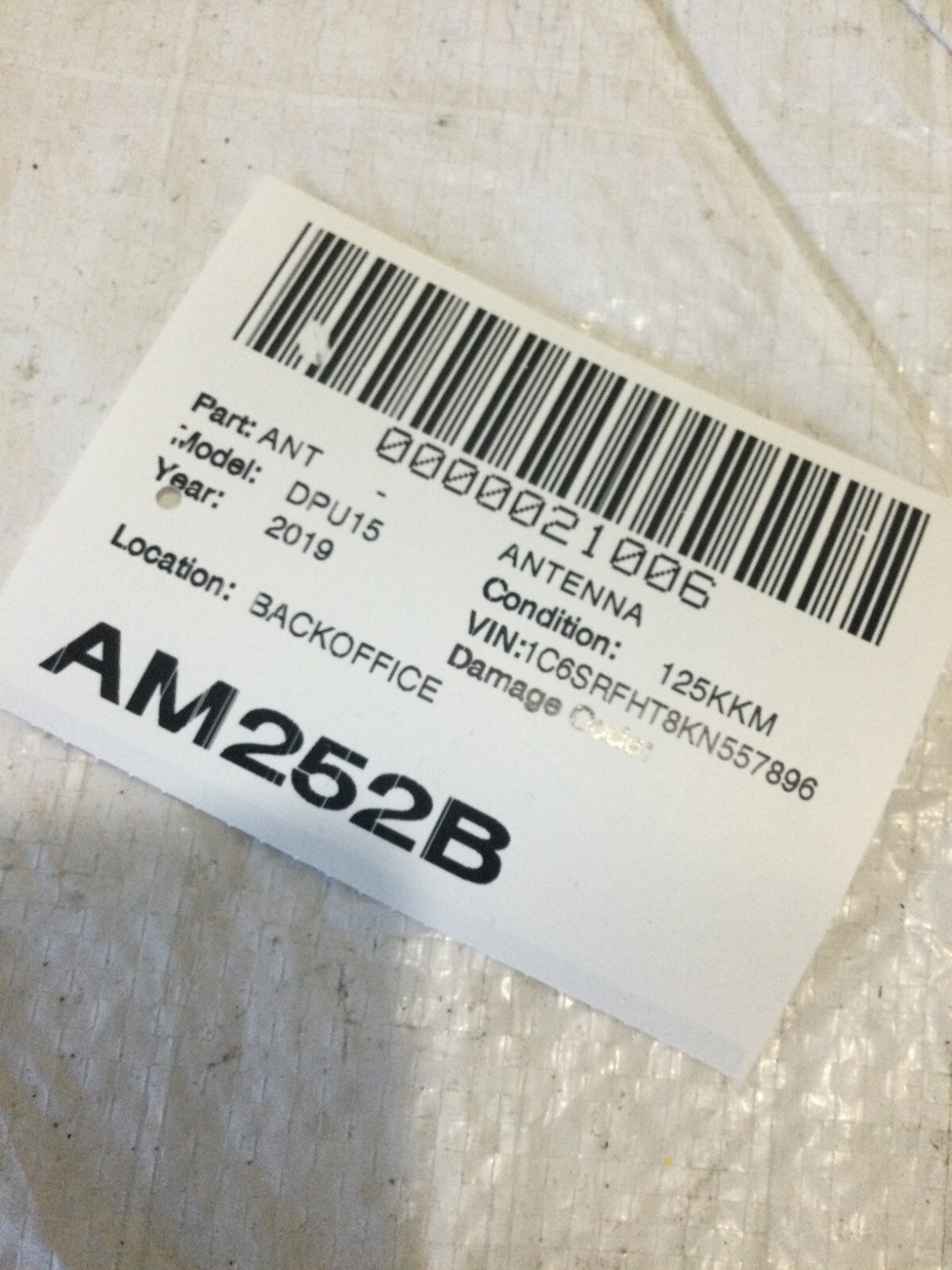 2019 Ram 1500 Antenna Cable & Base Assembly 2019-2025 OEM