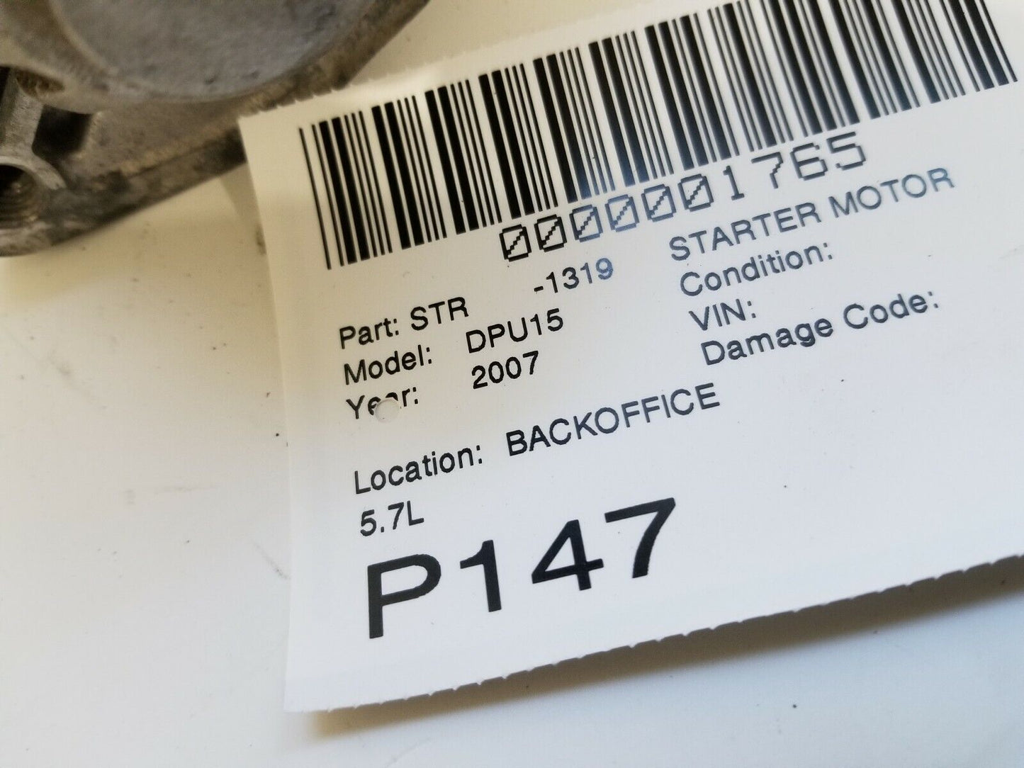 2006-2008 Dodge Ram 1500 04801253AA 5.7L Engine Starter Motor OEM
